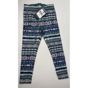 NWT Polo Ralph Lauren Girls Legging 4T Multicolor Fairisle Print Organic Cotton